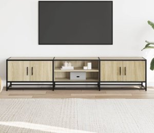 vidaXL Szafka pod TV, dąb sonoma, 180x35x41cm 3