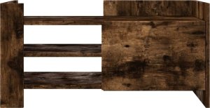 vidaXL Szafka pod TV, przydymiony dąb, 80x35x40 cm 3