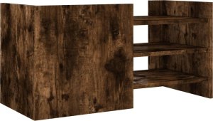 vidaXL Szafka pod TV, przydymiony dąb, 80x35x40 cm 5