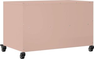 vidaXL Szafka RTV, różowa, 68x39x43,5 cm, stal 8