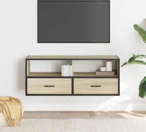 vidaXL Szafka pod telewizor, dąb sonoma, 100x31x39,5 cm 3