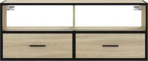 vidaXL Szafka pod telewizor, dąb sonoma, 100x31x39,5 cm 4