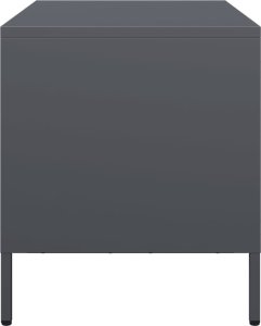 vidaXL Szafka RTV, czarna, 68x39x43,5 cm, stal walcowana na zimno 6