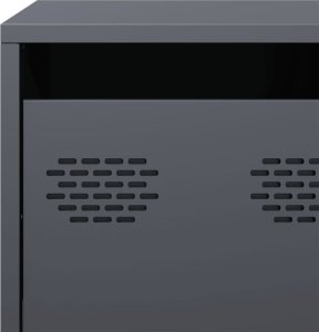 vidaXL Szafka RTV, czarna, 68x39x43,5 cm, stal walcowana na zimno 10