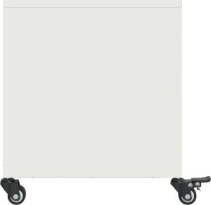 vidaXL Szafka RTV, biała, 100,5x39x43,5 cm, stal 7