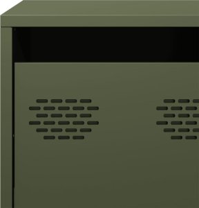 vidaXL Szafka RTV, oliwkowa, 68x39x43,5 cm, stal walcowana na zimno 10