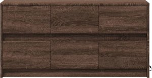 vidaXL Szafka pod TV z LED, brązowy dąb, 100x34x50 cm 6