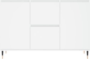 vidaXL Szafka, biała, 104x35x70 cm, materiał drewnopochodny 5