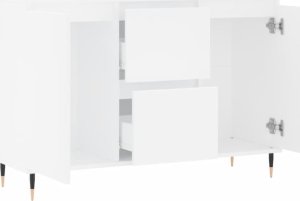 vidaXL Szafka, biała, 104x35x70 cm, materiał drewnopochodny 6