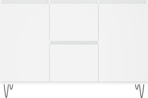 vidaXL Szafka, biała, 104x35x70 cm, materiał drewnopochodny 5