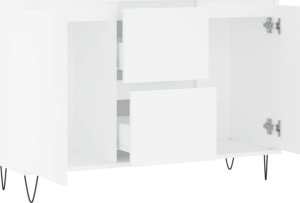 vidaXL Szafka, biała, 104x35x70 cm, materiał drewnopochodny 6