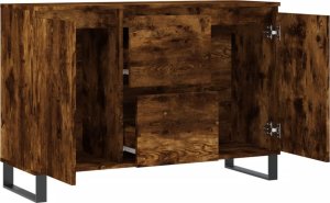 vidaXL Szafka, przydymiony dąb, 104x35x70 cm 6