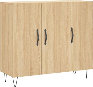 vidaXL Szafka, dąb sonoma, 90x34x80 cm, materiał drewnopochodny 2