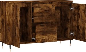 vidaXL Szafka, przydymiony dąb, 104x35x70 cm 6