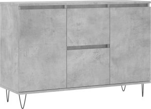 vidaXL Szafka, szarość betonu, 104x35x70 cm, materiał drewnopochodny 2