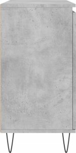 vidaXL Szafka, szarość betonu, 104x35x70 cm, materiał drewnopochodny 7