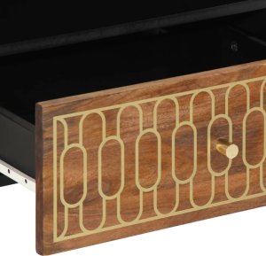 vidaXL Szafka pod telewizor, 80x33x46 cm, lite drewno mango 9