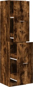 vidaXL Szafka apteczna,przydymiony dąb, 40x41x174,5 cm 2