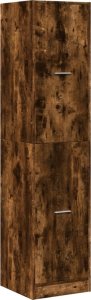 vidaXL Szafka apteczna,przydymiony dąb, 40x41x174,5 cm 3