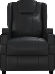 vidaXL Fotel masujący, czarny, sztuczna skóra 3