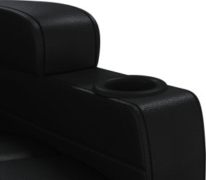 vidaXL Fotel masujący, czarny, sztuczna skóra 8