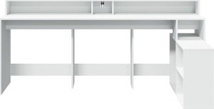 Biurko vidaXL Białe 104 cm x 100 cm 6