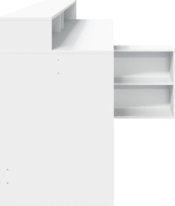 Biurko vidaXL Białe 104 cm x 100 cm 7