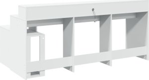 Biurko vidaXL Białe 104 cm x 100 cm 8