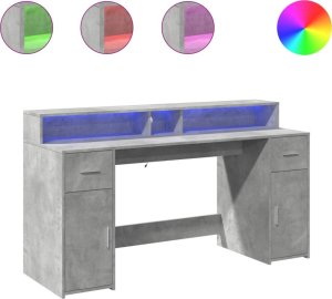 Biurko vidaXL Szare 160 cm x 55 cm 2