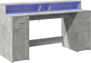 Biurko vidaXL Szare 160 cm x 55 cm 3