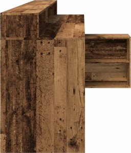 Biurko vidaXL Brązowe 200 cm x 104 cm 7