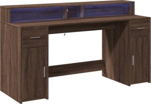 Biurko vidaXL Brązowe 160 cm x 55 cm 3