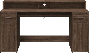 Biurko vidaXL Brązowe 160 cm x 55 cm 6