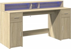 Biurko vidaXL Dąb Sonoma 160 cm x 55 cm 3