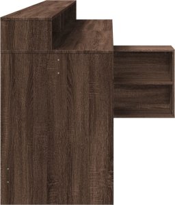 Biurko vidaXL Ciemnobrązowe 200 cm x 104 cm 7