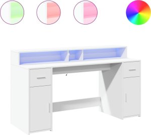 Biurko vidaXL Białe 160 cm x 55 cm 2