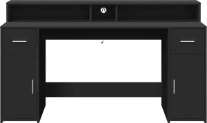 Biurko vidaXL Czarne 160 cm x 55 cm 6