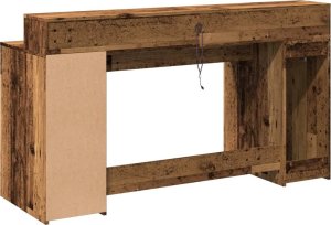 Biurko vidaXL Brązowe 160 cm x 55 cm 8