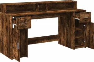 Biurko vidaXL Brązowe 160 cm x 55 cm 9