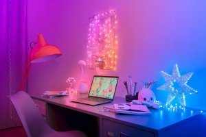 Lampki choinkowe Twinkly Twinkly Candies – 100 Lampki w kształcie świeczki RGB LEDs, zielony przewód, USB-C 8
