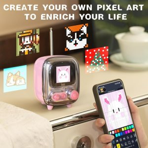 Głośnik Divoom Divoom Tivoo 2 Pink Pixel art głośnik BT 1