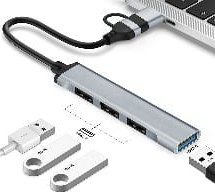 HUB USB Tracer ADAPTER TRACER A-4, USB Type-C do USB-A, 4x USB-A 3