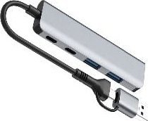 HUB USB Tracer ADAPTER TRACER A-5, USB Type-C do USB-A, 2x USB-A + 2x USB-C 4