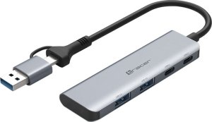 HUB USB Tracer ADAPTER TRACER A-5, USB Type-C do USB-A, 2x USB-A + 2x USB-C 5