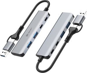 HUB USB Tracer ADAPTER TRACER A-5, USB Type-C do USB-A, 2x USB-A + 2x USB-C 6