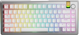 Klawiatura Glorious GMMK 3 Pro HE Wireless 75 % Custom Gaming-Tastatur - Pre-Built, ANSI (US), Fox HE Switches, srebrny 3
