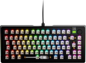 Klawiatura Glorious PC Gaming Race Glorious GMMK 3 Pro 75 % Custom Gaming-Tastatur - Barebone, ISO-Layout, schwarz 1