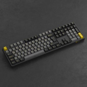 Klawiatura Akko AKKO Black & Gold 5108B Plus Wireless Gaming-Tastatur, RGB, - V3 Cream Blue Pro Switch, schwarz, ISO (DE) 2