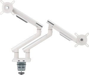 Alterzone Uchwyt biurkowy na 2 monitory 17" - 32" (ALZUSBDARM17-32-W) 6