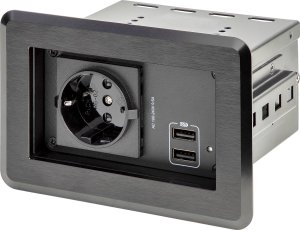 StarTech ZUB StarTech Tischsteckdose 2x USB 1x Schuko 1